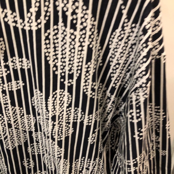 NWT Zara 💯% Cotton Printed Blouse Top Medium - Picture 5 of 6